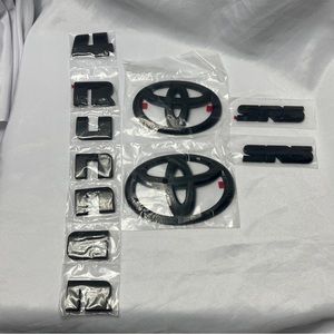 NEW 5PCS 2014-2021 TOYOTA 4RUNNER LIMITED MATTE BLACK OUT EMBLEM KIT OVERLAY SET